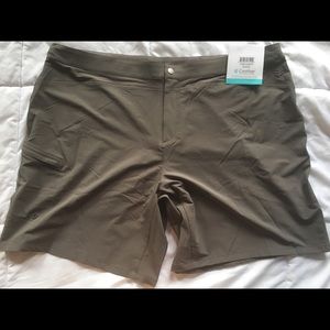 NWT Coolibar Tan Hiking Shorts UPF 50